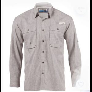 Magellan Outdoors Men's Aransas Pass Heather Long Sleeve Fishing Shirt Size XS